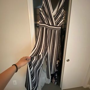 Black and white jumpsuit